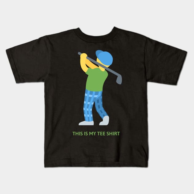 Young Golf Enthusiasts: Swinging into Youthful Passion Kids T-Shirt by neverland-gifts